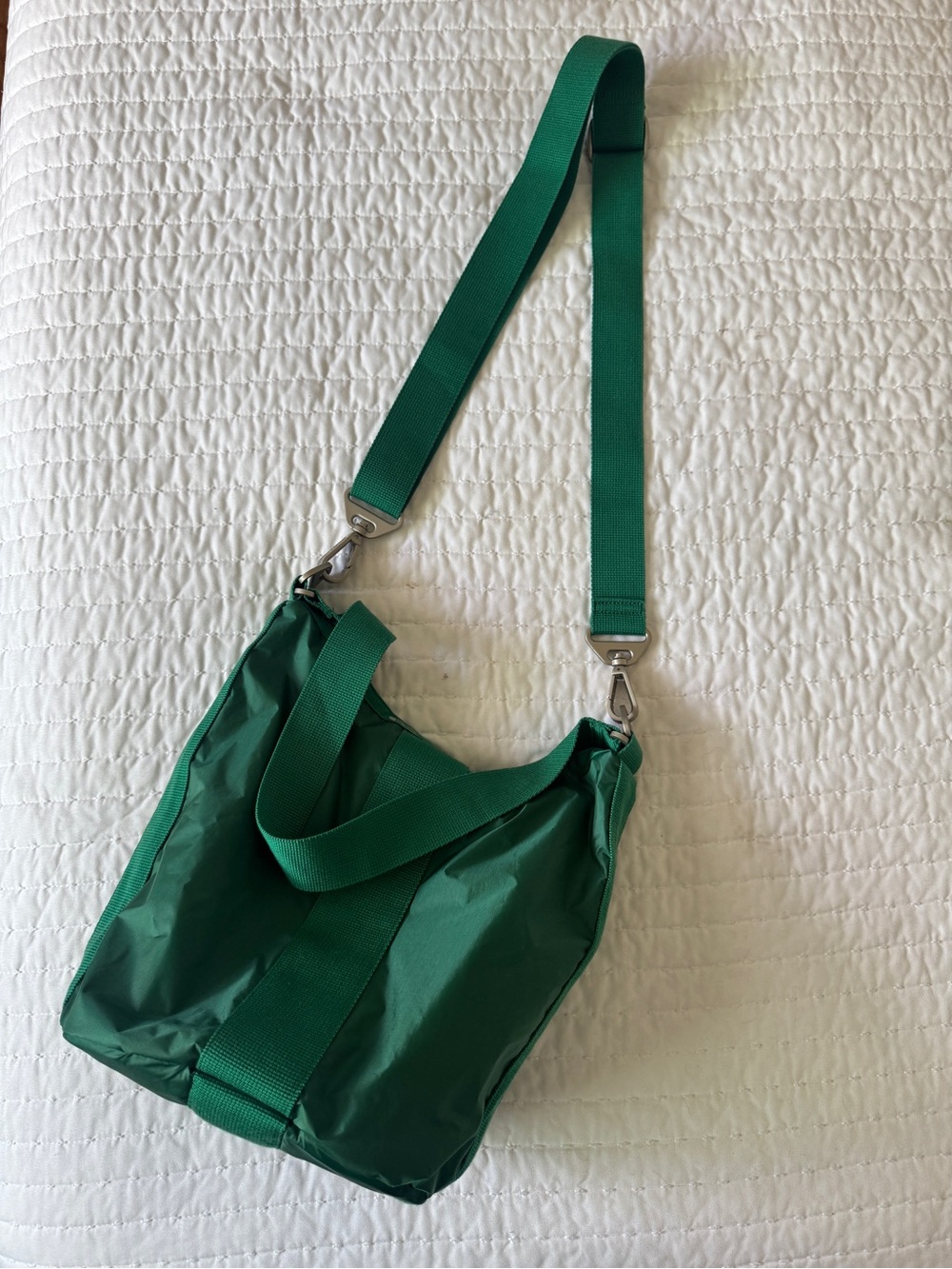 LeSportsac Green Nylon Crossbody Tote Bag